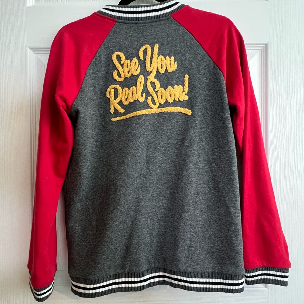 Mickey Zip Up Letterman Track Jacket - Picture 2 of 4
